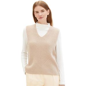 TOM TAILOR Dames Pullunder, 33962 - Doeskin Melange, XXS