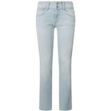 Slim Jeans - Gebleekte Katoen - Lage Taille - Stretchstof