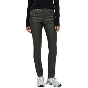 Peppercorn Sibbir Mid Waisted Slim Coated Pant | Groene Broek Dames | Lente Broek Voor Vrouwen UK | Maat 10