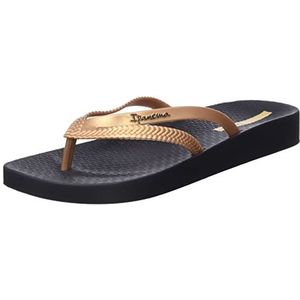 Ipanema Bossa Soft V Fem Teenspreider voor dames, Zwart en goud., 35.5 EU smal