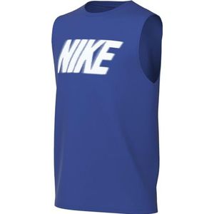 Nike Jongens Shirt B Nk Df Multi + Sl Top Gx, Game Royal/Wit, FB1281-480, M