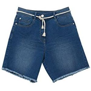 s.Oliver Junior Girl's Jeans Bermuda, Fit Suri, Blauw, 140/REG, blauw, 140 cm