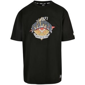 STARTER BLACK LABEL Heren Starter Heritage Baseball Tee T-shirt, S, zwart, S