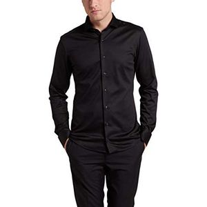 ETERNA Heren Soft Tailoring Jerseyhemd SLIM FIT 1/1 zwart 44_H_1/1