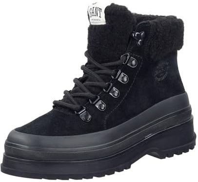 GANT - Wintly - Veterlaarsjes - Zwart - Leer - Warm Gevoerd