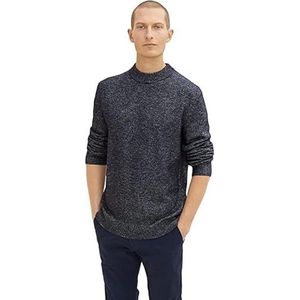 TOM TAILOR Uomini Cosy gebreide trui 1033652, 13160 - Knitted Navy Melange, S