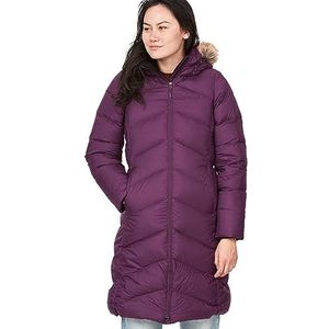 Marmot Dames Wm's Montreaux Coat, Lichte donsjas, 700s Fill-Power, warme parka, stijlvolle winterjas, waterafstotend, winddicht, Purple Fig, XS