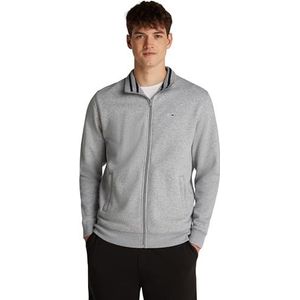Tommy Jeans Heren TJM REG FLEECE ZIP THRU EXT DM0DM20340 Zip Through Sweatshirt, Grijs (Grijs Htr), XS, Grijs (Grijs Htr), XS