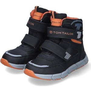 Tom Tailor Kids Jongens 6370250004 Sneeuwlaarzen, zwart/oranje., 27 EU