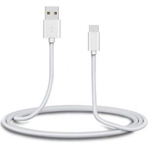 System-S USB 3.1 type C 5 m kabel C stekker naar 2.0 type A stekker wit