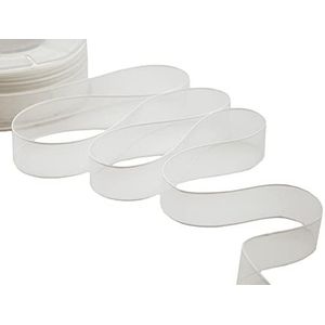 Furlanis - Sluier van satijn, decoratielint voor verpakkingen, gastgeschenken, Italiaanse stof - natuurwit, 25 mm x 50 m