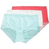 Ulla Popken - Hipster - Roze - 3-pack - Kanten Damesslips