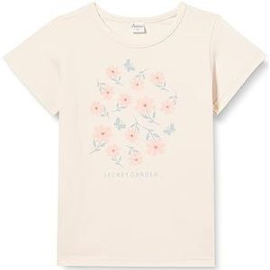 Pinokio T-shirt voor babymeisjes, Peach Summer Garden, 74 cm