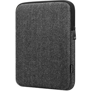 MoKo 9-11 Inch Tablet Sleeve Bag, Wool and Polyester Pouch Cover Case Fits Tab S8 11"", iPad Pro 11 2021-2018, iPad 9/8/7th Gen 10.2, iPad Air 4 10.9, iPad Air 3 10.5, iPad 9.7, Black & Gray