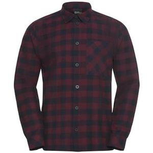 Jack Wolfskin - LITE FLANNEL SHIRT - Flanellen Overhemd - CHECKamaranth - 100% Katoen