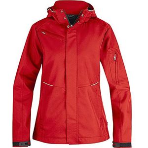 Texstar WJ80 3L Softshell damesjas, maat 2XL, rood