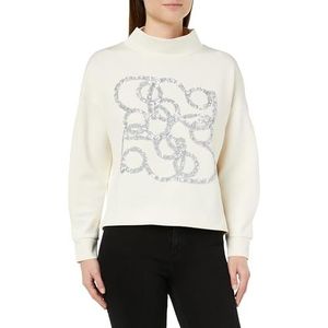 s.Oliver Sales GmbH & Co. KG/s.Oliver Dames sweatshirt met pailletten-artwork sweatshirt met pailletten-artwork, wit, 44