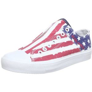 s.Oliver Casual instappers voor dames, Weiß Multicolour 990, 42 EU