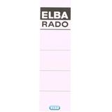 ELBA 100420960 ordner rugetiket rado plast kort om in te steken voor rugbreedte 8 cm wit