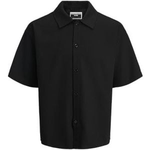 JACK & JONES Jcoretreat Oversized shirt voor heren, zwart, XXL
