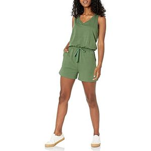 Amazon Essentials Women's Studio romper van fleece-badstof, Legergroen, XXL