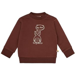 loud + proud Uniseks sweatshirt voor kinderen met printmotief, GOTS-gecertificeerd sweatshirt, wood, 86-92