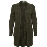 KAFFE - Curve Lioma - Gebreid Damesvest - Ruime Pasvorm - 84 cm Lengte