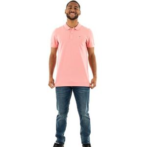 Tommy Jeans Heren TJM Slim Placket Polo EXT, Tickled Pink, XS, Roze gekieteld, XS