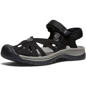 KEEN Dames Rose Casual gesloten teen sandalen, Zwart/Neutraal Grijs, 35.5 EU