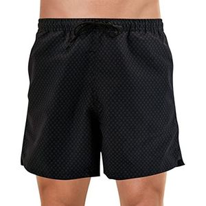 Eminence - Zwemshort voor heren – grote vakantie 5U32 – vissen, E-logo zwart, L