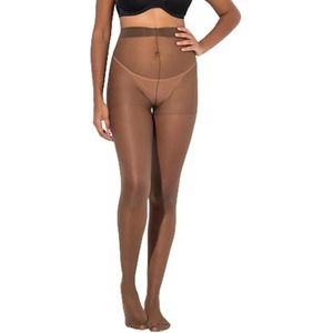 Ulla Popken - Panty - Mokka - 20 denier - Verpakking van 3 stuks