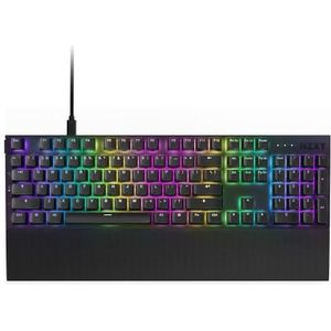 NZXT Function 2 2024 - Full-size Optical Gaming Keyboard - 8K Polling Rate - Optische Lineaire Schakelaars - Verstelbare Actuation - PBT Double Shot Keycaps - RGB - Hot Swap - Zwart US (QWERTY)