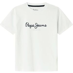 Pepe Jeans Nieuw Kunst T-shirt voor jongens, wit (wit), 16, wit(wit), 16 jaar