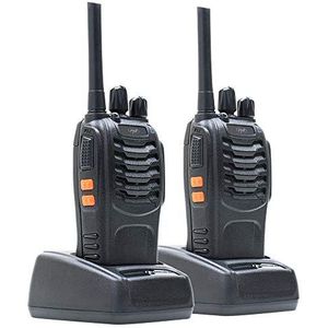 Draagbare Radio PNI PMR R40 PRO, set met 2 stuks, 0,5 W, ASQ, TOT, monitor, programmeerbaar, 1200 mAh batterijen, laders en koptelefoon inbegrepen