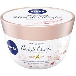 NIVEA Crème-olie Pufflé Kralen Kersenbloesem/Jojoba-olie (1 x 200), hydraterende lichaamsverzorging, ml