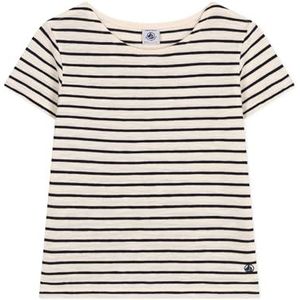 Petit Bateau T-shirt voor meisjes, Lawine/Smoking, 10 Jaar