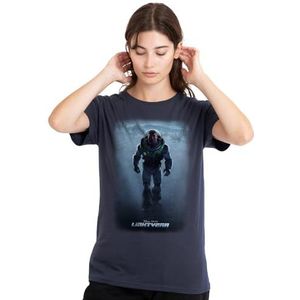 Lightyear Poster met Buzz dames T-shirt, diep marineblauw, X-Large, Diepe marine, XL