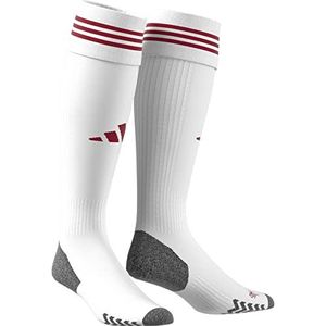 adidas Unisex Knee Socks Adi 23 Sock, White/Team Power Red 2, IB4921, KXL