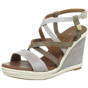Tommy Hilfiger Dames Emery 12 Romeinse sandalen, Beige Shitake Atmosphere 231, 37 EU