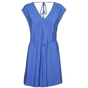 VMIRIS S/L V-hals Short Dress WVN NOOS, blauw, L