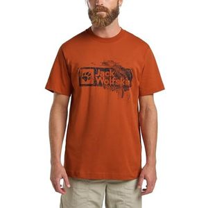Jack Wolfskin - Brand - T-shirt - Katoen - 100% Biologisch Katoen