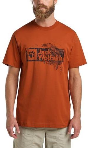 Jack Wolfskin - Brand - T-shirt - Katoen - 100% Biologisch Katoen