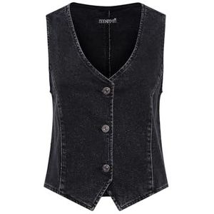 Mavi Dames VELA vest, dark smoke denim, XS, blauw, XS
