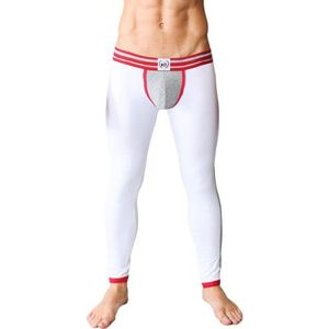 Timoteo Varsity Crew Short - wit/grijs/rood - XL, 1-pack (1 x 1 stuks)