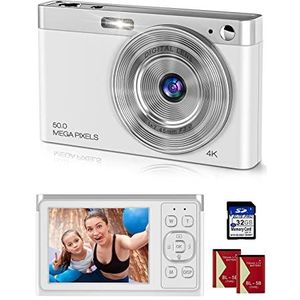 Y-YOPZI - 4K Ultra HD - Mini-videocamera - Zilver - 50 MP - 2,88 inch LCD