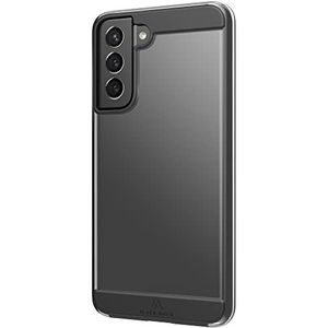 Black Rock - Transparante hoes, geschikt voor Samsung Galaxy S21 FE 5G I Air, robuuste telefoonhoes, transparant, dun (zwart)