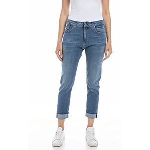 Replay Dames Jeans Marty Boyfit, Medium Blue 009-1, 27W / 30L