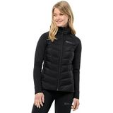 Jack Wolfskin Tasman Down Hybrid W donsjas, zwart, L dames, Zwart, L