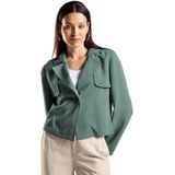 STREET ONE Dames A212210 korte trenchcoat, Seafoam Green, Regular, Seafoam Green., Eén maat