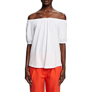 edc by ESPRIT Schoudervrije top, wit, XL